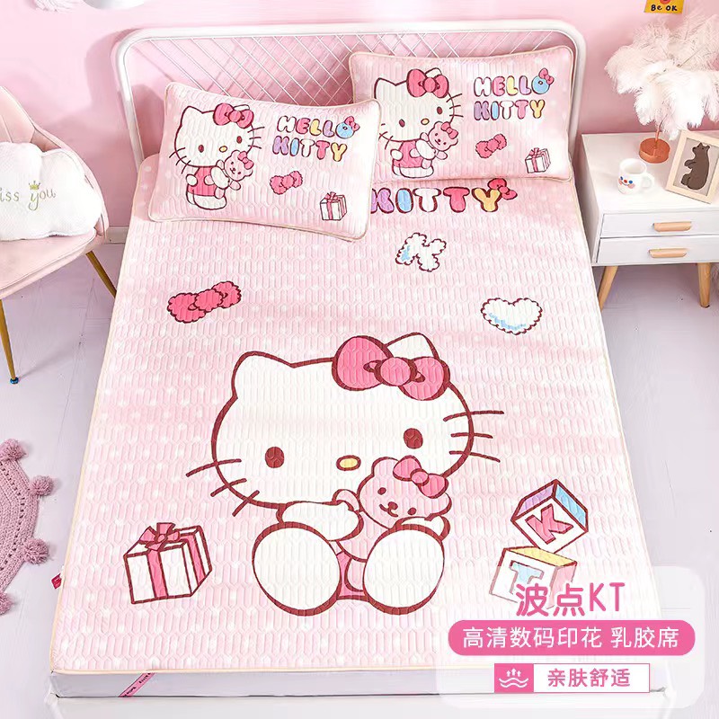 Set thảm trải giường Hello Kitty 180*200cm
