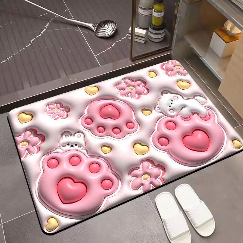 Thảm lau chân nhà tắm 3D