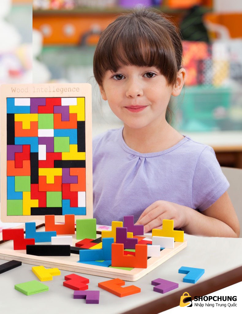 Bộ ghép hình tetris dành cho bé