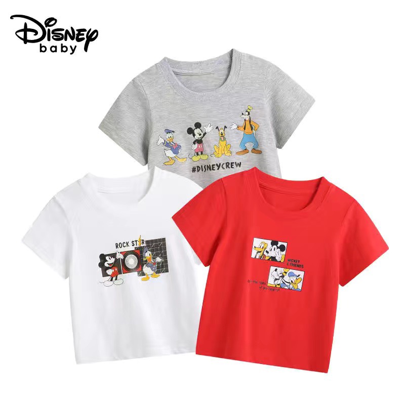 (Set 3 chiếc) Áo thun ngắn tay các nhân vật Disney dành cho trẻ em