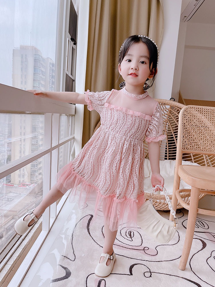 Váy ren bé gái Hàn Quốc mẫu mới 2022