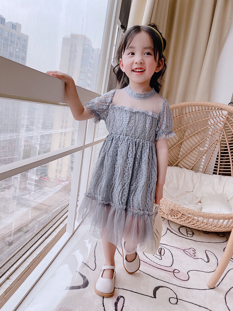Váy ren bé gái Hàn Quốc mẫu mới 2022